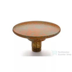   Svis Design csavaros kimeneti dugó 65 mm lefolyóhoz- SMOKED METAL, réz és zöld, félmatt lakk UBY.01.BC.065.000.MS.03.2
