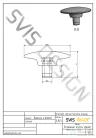 Svis Design csavaros kimeneti dugó 65 mm lefolyóhoz- SMOKED METAL, réz és zöld, félmatt lakk UBY.01.BC.065.000.MS.03.2