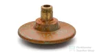 Svis Design csavaros kimeneti dugó 65 mm lefolyóhoz- SMOKED METAL, réz és zöld, félmatt lakk UBY.01.BC.065.000.MS.03.2