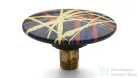 Svis Design csavaros kimeneti dugó 65 mm lefolyóhoz- PUNK, fekete, matt lakk UBY.01.BC.065.000.PU.03.1