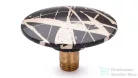 Svis Design csavaros kimeneti dugó 65 mm lefolyóhoz-  fekete és pezsgő, félmatt lakk UBY.01.BC.065.915.PU.04.2