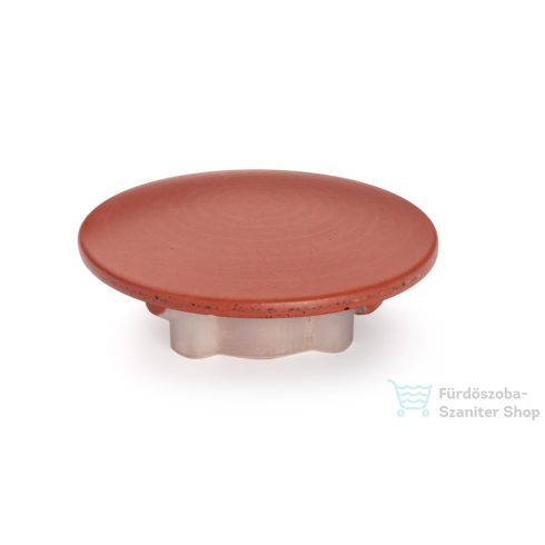 Svis Design  kimeneti dugó, zárókupak 65 mm lefolyóhoz- téglavörös, dekor nélkül, matt lakk UBY.02.BC.065.318.00.00.1