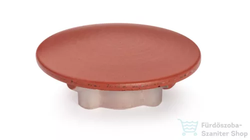Svis Design  kimeneti dugó, zárókupak 65 mm lefolyóhoz- téglavörös, dekor nélkül, matt lakk UBY.02.BC.065.318.00.00.1