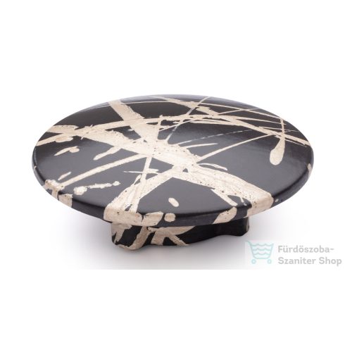 Svis Design zárókupak 65 mm lefolyóhoz-  fekete és pezsgő, félmatt lakk UBY.02.BC.065.915.PU.04.2
