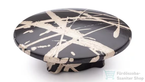 Svis Design zárókupak 65 mm lefolyóhoz-  fekete és pezsgő, félmatt lakk UBY.02.BC.065.915.PU.04.2
