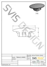 Svis Design zárókupak 65 mm lefolyóhoz-  fekete és pezsgő, félmatt lakk UBY.02.BC.065.915.PU.04.2