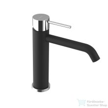   Sapho ULTRAMIX álló mosdócsaptelep, közepes méret, matt fekete/króm (UT004BC)