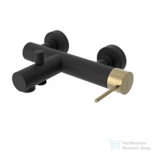   Sapho ULTRAMIX fali kádtöltő csaptelep, matt fekete/matt arany (UT010BG)