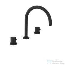   Sapho ULTRAMIX három üléses mosdó csaptelep, matt fekete (UT017B)