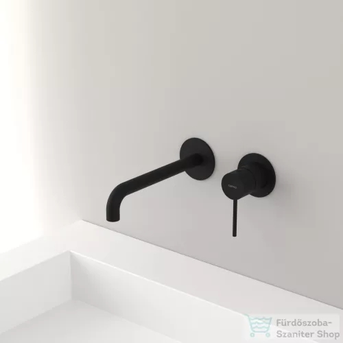 Sapho ULTRAMIX falba süllyesztett csaptelep, 20 cm-es kifolyócsővel, matt fekete (UT018B)