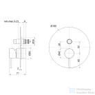 Sapho ULTRAMIX falbasüllyesztett csaptelep, 2-irányú, króm (UT042)