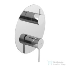   Sapho ULTRASAN falbasüllyesztett csaptelep, 2-irányú, zuhanyváltóval, króm UT043V)