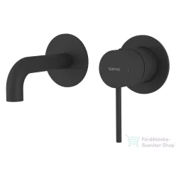   Sapho ULTRAMIX falba süllyesztett csaptelep, 10 cm-es kifolyócsővel, matt fekete (UT110B)