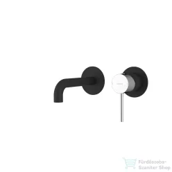   Sapho ULTRAMIX falba süllyesztett csaptelep, 16 cm-es kifolyócsővel, matt fekete/króm (UT118BC)