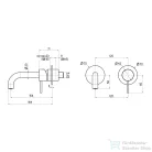 Sapho ULTRAMIX falba süllyesztett csaptelep, 16 cm-es kifolyócsővel, matt arany (UT118G)
