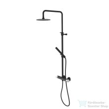   Sapho ULTRAMIX zuhanyoszlop, zuhanyszettel és fejzuhannyal, matt fekete/króm (UT139BC)
