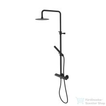   Sapho ULTRASAN zuhanyoszlop, zuhanyszettel és fejzuhannyal, matt fekete (UT139VB)