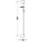 Duravit 70 cm-es zuhanyrúd,matt fekete UV0600003046
