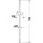 Duravit 70 cm-es zuhanyrúd,matt fekete UV0600003046