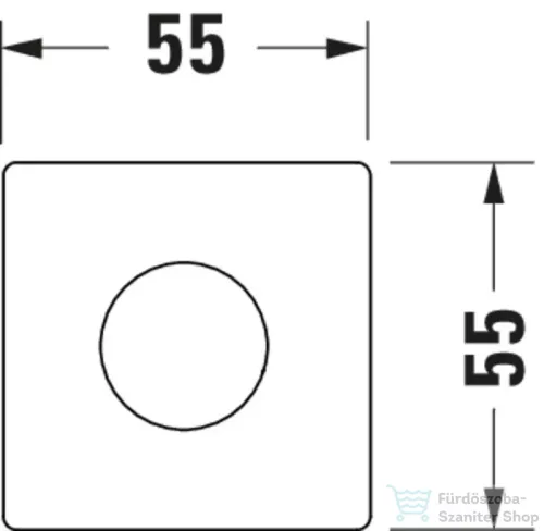 Duravit szögletes zuhanytartó, matt fekete UV0620026046