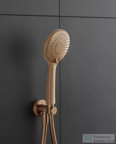Duravit gégecső csatlakozós zuhanytartó, szálcsiszolt bronz UV0630009004