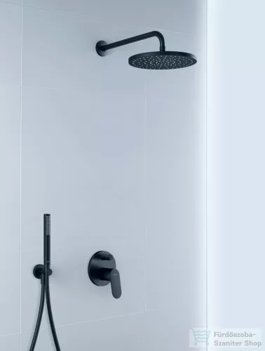 Duravit gégecső csatlakozós zuhanytartó, matt fekete UV0630009046