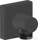 Duravit szögletes gégecső csatlakozó, matt fekete UV0630011046