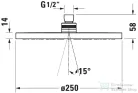 Duravit 25 cm-es kerek fejzuhany, króm UV0662018010
