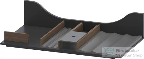Duravit 866 mm fiókrendező szifonkivágás nélkül, American Walnut Solid Wood UV9808B7777
