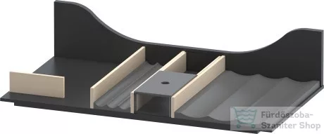 Duravit 866 mm fiókrendező szifonkivágás nélkül, Maple UV9808B7878