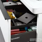 Duravit egyedileg átalakítható fiókrendező tetővel alsó szekrényhez, gyémántfekete,UV984500000