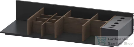 Duravit 984 mm fiókrendező szifonkivágás nélküli American Walnut Solid Wood UV985707777
