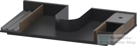 Duravit 684 mm fiókrendező szifonkivágással American Walnut Solid Wood UV986107777