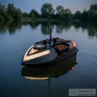 Leziter Etetőhajó V6 GPS 3 tartályos hátra és oldalkidobós fekete V6-3K-B-G1