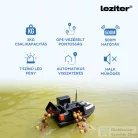 Leziter Etetőhajó V6 GPS 3 tartályos hátra és oldalkidobós fekete V6-3K-B-G1