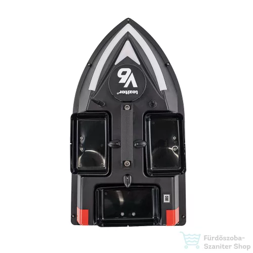 Leziter Etetőhajó V6 GPS 3 tartályos hátra és oldalkidobós fekete V6-3K-B-G1