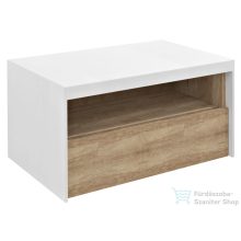   Sapho VIERA mosdótartó szekrény, 80x44x50cm, matt fehér/Alabama tölgy (VA080-2222)