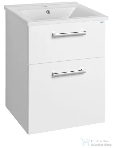 AQUALINE VEGA mosdótartó szekrény, 2 fiókos, 51,5x72,6x43,6cm, fehér (VG053)