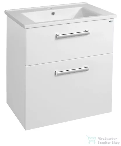AQUALINE VEGA mosdótartó szekrény, 2 fiókos, 62x72,6x43,6cm, fehér VG063