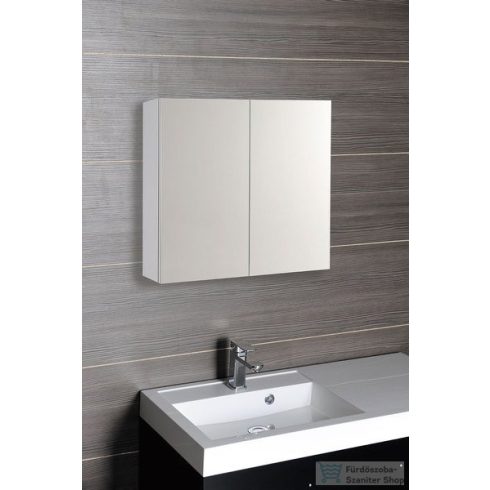 AQUALINE VEGA tükrösszekrény, 80x70x18, fehér VG080