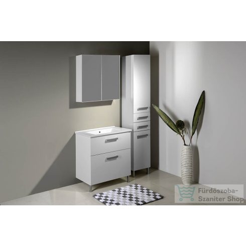 AQUALINE VEGA tükrösszekrény, 80x70x18, fehér VG080