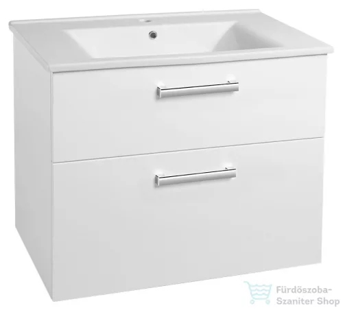AQUALINE VEGA mosdótartó szekrény, 2 fiókos, 82x67,6x43,8cm, fehér VG083