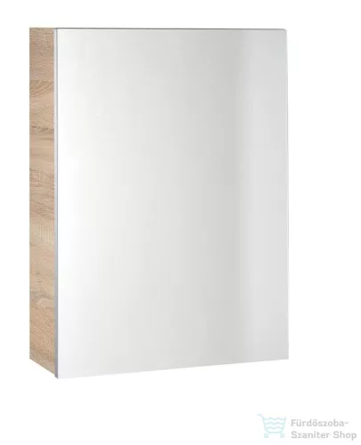 AQUALINE VEGA tükrösszekrény, 50x70x18cm, platinatölgy VG850