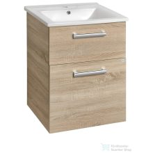   AQUALINE VEGA mosdótartó szekrény, 2 fiókos, 51,5x72,6x43,6cm, platinatölgy (VG853)