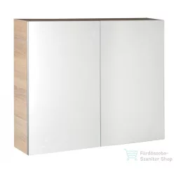   AQUALINE VEGA tükrösszekrény, 80x70x18cm, platinatölgy VG880