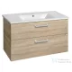 AQUALINE VEGA mosdótartó szekrény, 2 fiókos, 97x60x43,6cm, platinatölgy (VG903)