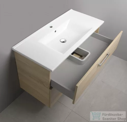 AQUALINE VEGA mosdótartó szekrény, 2 fiókos, 97x60x43,6cm, platinatölgy (VG903)