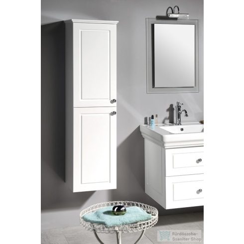 Sapho VIOLETA Állószekrény, bal, 35x140x30cm, selyemfényű fehér (VI160-3131)