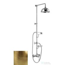   Sapho VIENNA zuhanyoszlop csapteleppel és szappantartóval, fej- és kézizuhannal, bronz VO138BR