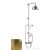 Sapho VIENNA zuhanyoszlop csapteleppel és szappantartóval, fej- és kézizuhannal, bronz VO138BR